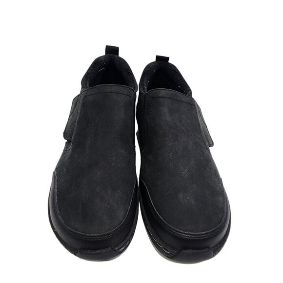 Aetrex Tyra Black Women's Slip On Slip REsistant Shoes Size 9/9.5 Needs Insoles - Picture 2 of 13